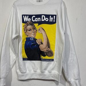 Women's S Multicolor We Can Do It! American World War II Poster Pullover